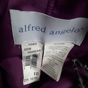 Alfred Angelo deep purple full length prom dress